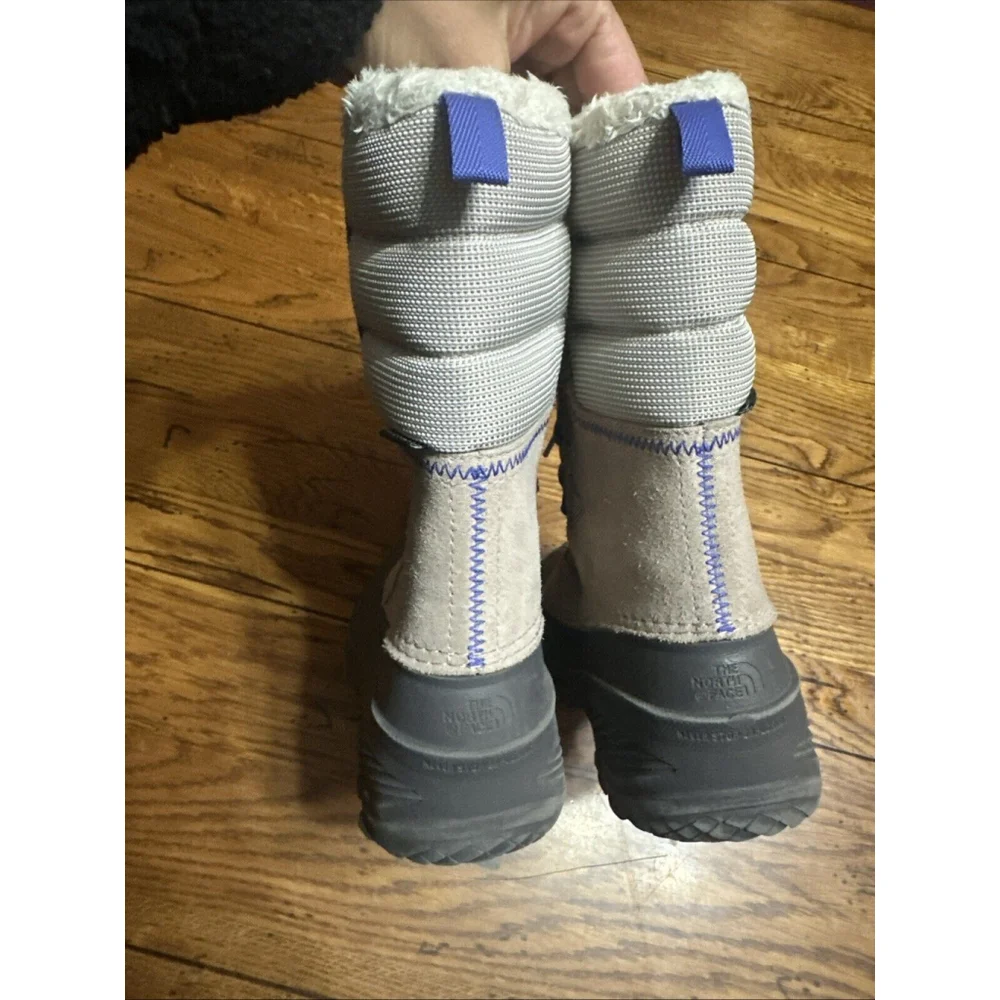 The North Face Kids Unisex Therma Felt Insulated Gray Snow Boots Size 3